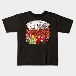 Poker Crook Full House Kids T-Shirt